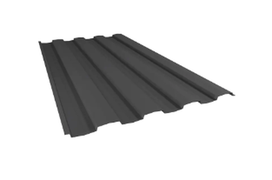 Colorbond Ezyline profile fence sheet shown on an angle