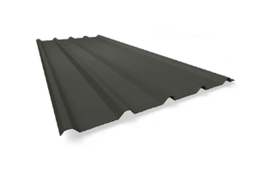 Colorbond Trimline profile fence sheet shown on an angle